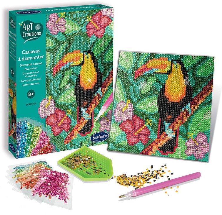 Art & Créations Canevas à diamanter Toucan - Sentosphère