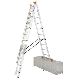 Krause MONTO Tribilo+ Sprossen- VielzweckLeiter, treppengängig 3x10 Sprossen