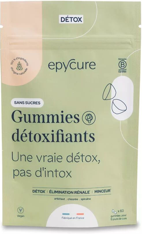 Epycure - Zuckerfreie Entgiftungs-Gummibärchen, 60 Stück
