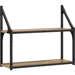 vidaXL Wandregal Eiche handwerklich 60 x 21 x 51 cm Holzwerkstoff