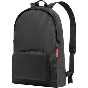 Reisenthel Mini Maxi Rucksack, 45 cm, faltbar, black, Polyester, wasserabweisend, 14 Liter