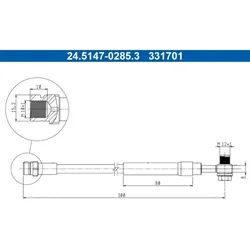 ATE 24.5147-0285.3 Bremsschlauch