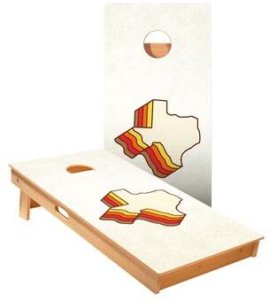 Skip's Garage Retro Texas Cornhole Boards