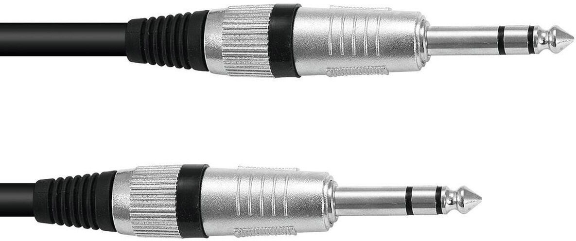 Omnitronic Klinkenkabel 6,3 Stereo 6m Sw Road