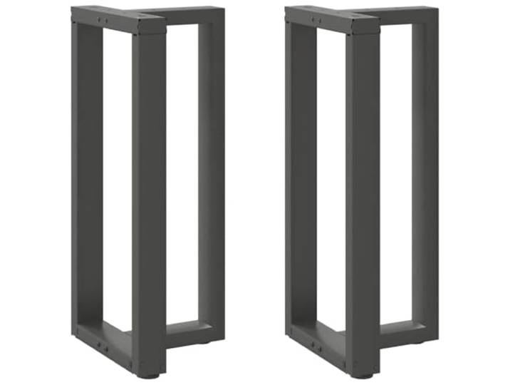 hliofuir Bartischbeine T-Form 2 STK Anthrazit 50x35x91cm Stehtisch Kufen Robuste T-Kufen aus Stahl für individuelle Stehtische in Küche, Gastronomie oder Bistro. Inklusive Montageschrauben.