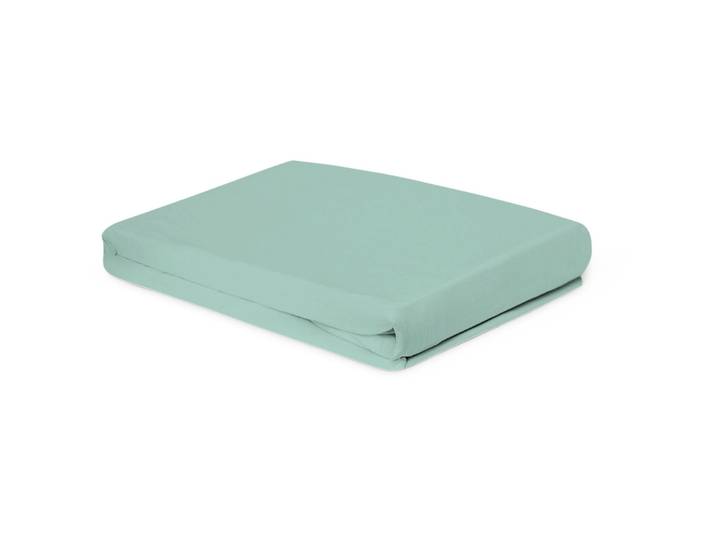 Fixleintuch Lia Aqua Baumwolle 90 x 200 cm - Fixleintuch