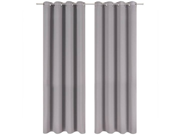 Blumtal Verdunklungsvorhänge 2er Set – Blickdichter Thermovorhang mit Ösen, Hitze- & Kälteschutz, Isolierende Gardinen 132/215 cm,Grau, Kunststoff, Rechteckig, 132x215 cm, Heimtextilien, Vorhänge, Fertigvorhänge, Verdunkelungsvorhänge