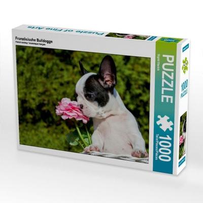 CALVENDO Puzzle Französische Bulldogge | 1000 Teile Lege-Größe 64x48cm Foto-Puzzle für glückliche Stunden