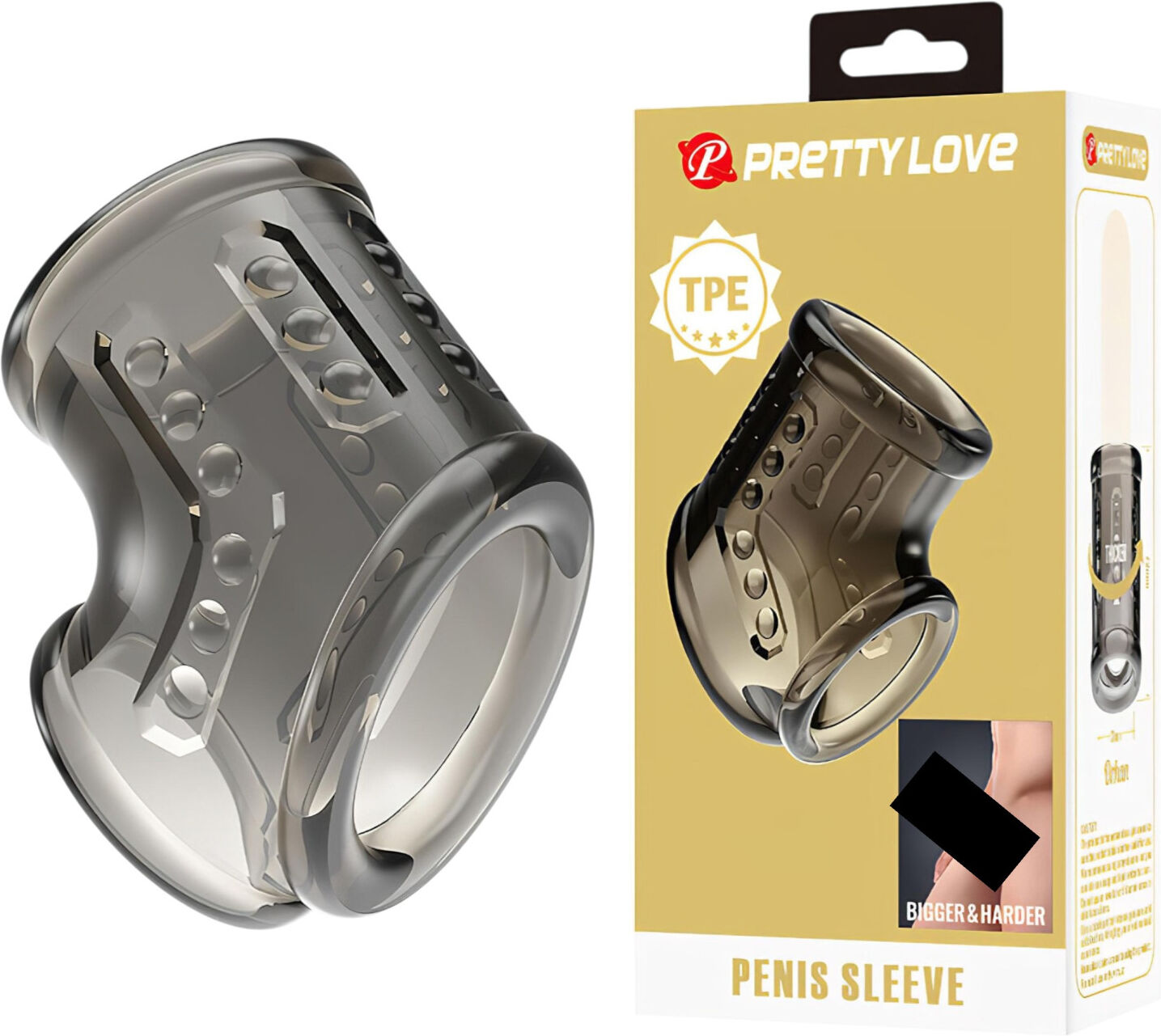 Pretty Love - Penis- Og Kuglering (Gennemsigtig)