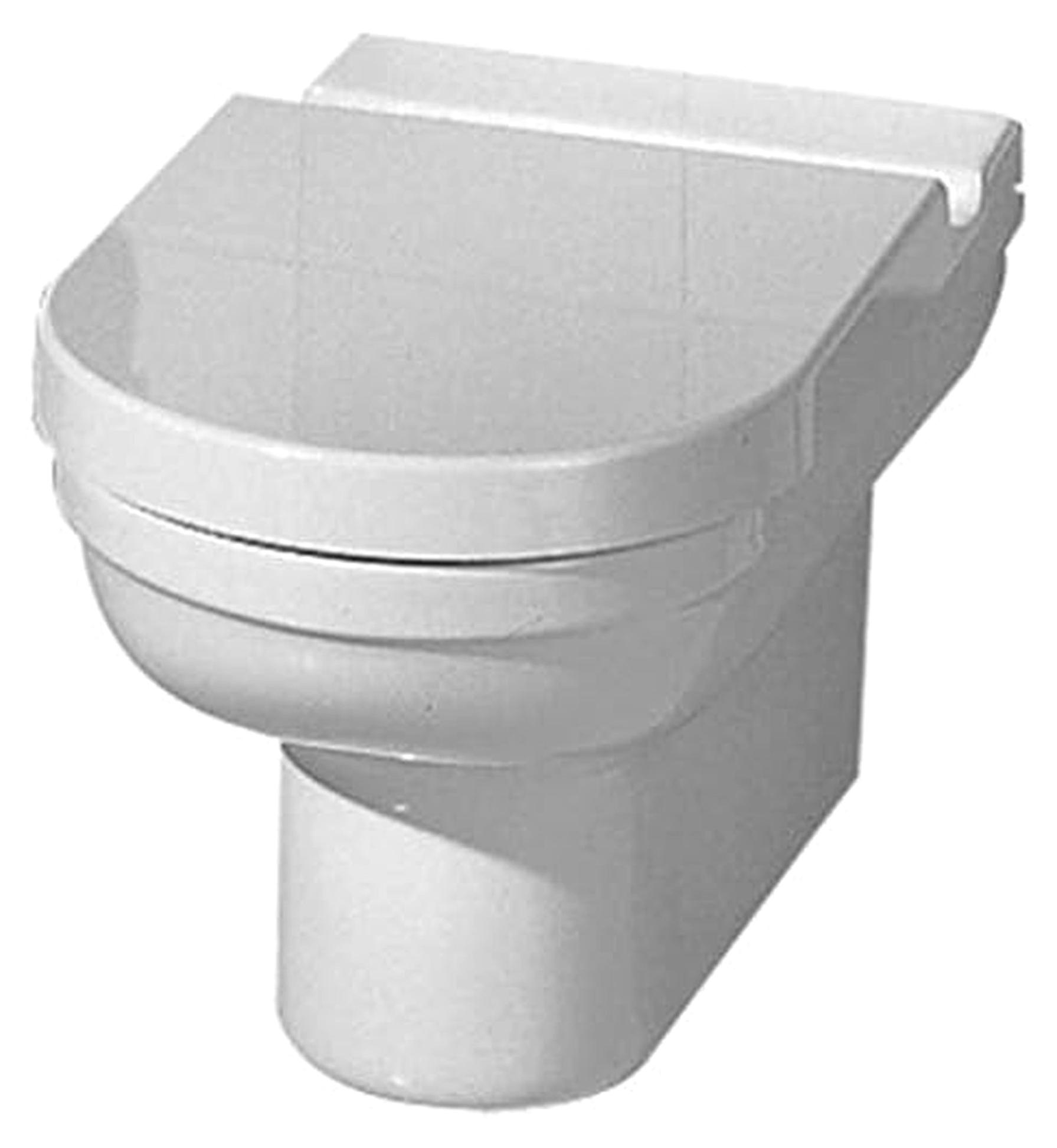 WC-Sitz Opus in Weiß mit Scharnieren aus Edelstahl