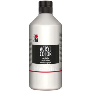 Marabu Acrylfarben 120175070, Acryl Color, weiß, 500ml