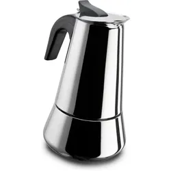 Ghidini Cipriano 1388, Espressokocher, Schwarz, Silber