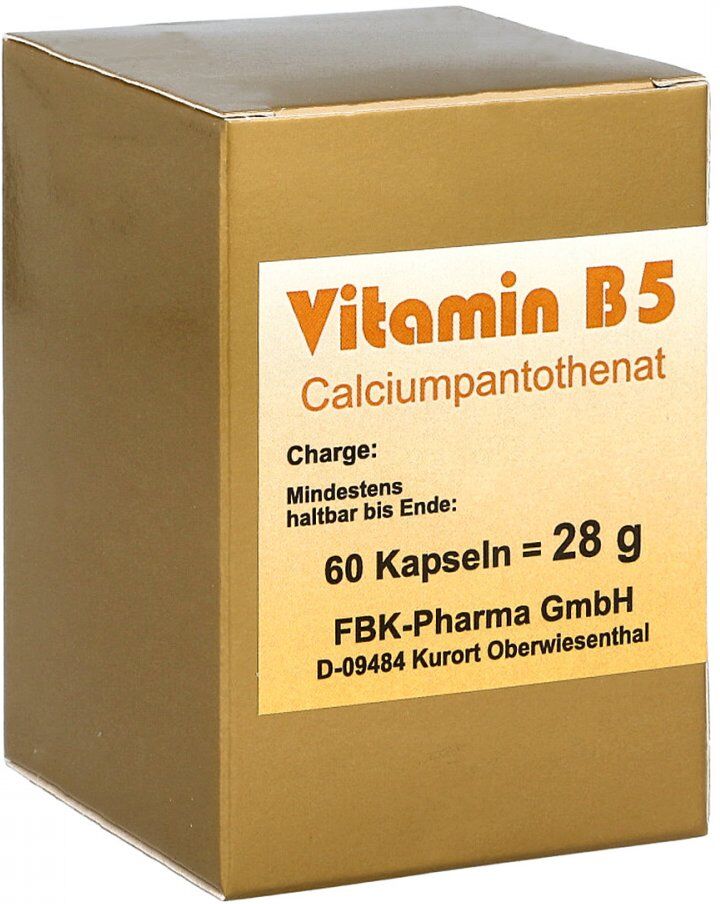 FBK-Pharma Vitamin B5 Calciumpantothenat Kapseln