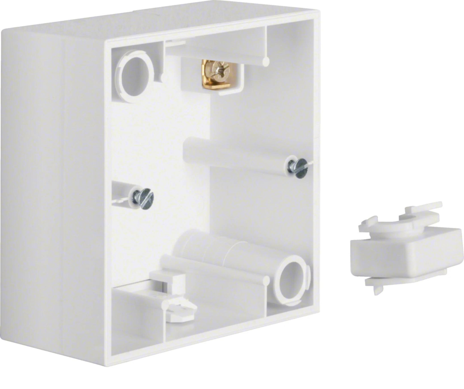 Hager BER S1 AP behuizing, polarwit, glanzend