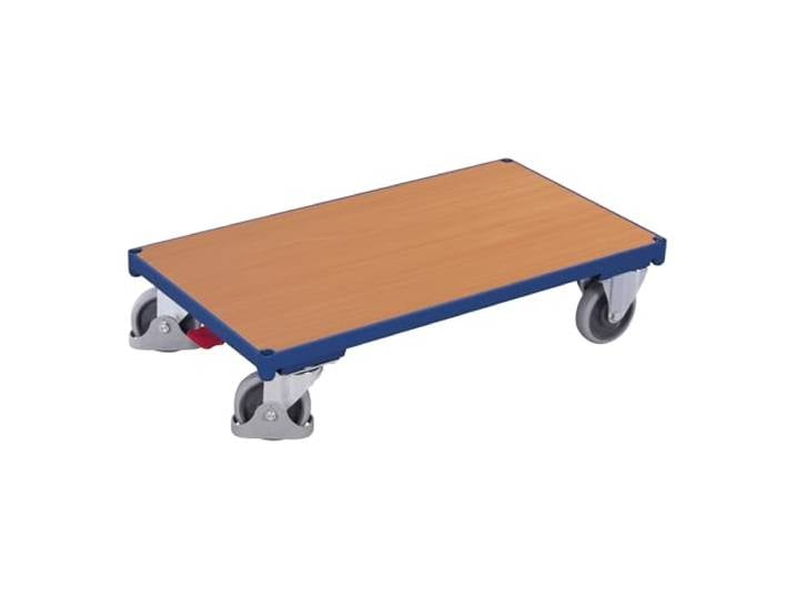 Plattformwagen RAL5010 Enzianblau Rohrbügel Plattenkarre Plattenregal