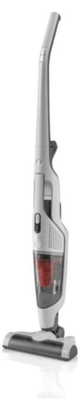 Gorenje Stabstaubsauger SVC216GFW, 2-in-1-Stabstaubsauger, Beutellos, Weiß, 0,5 l, Kunststoff, Kunststoff