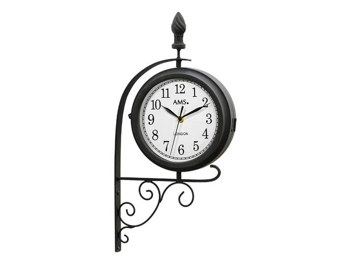 Horloge murale La Garita Fer verni 24 x 54 x 9cm Noir
