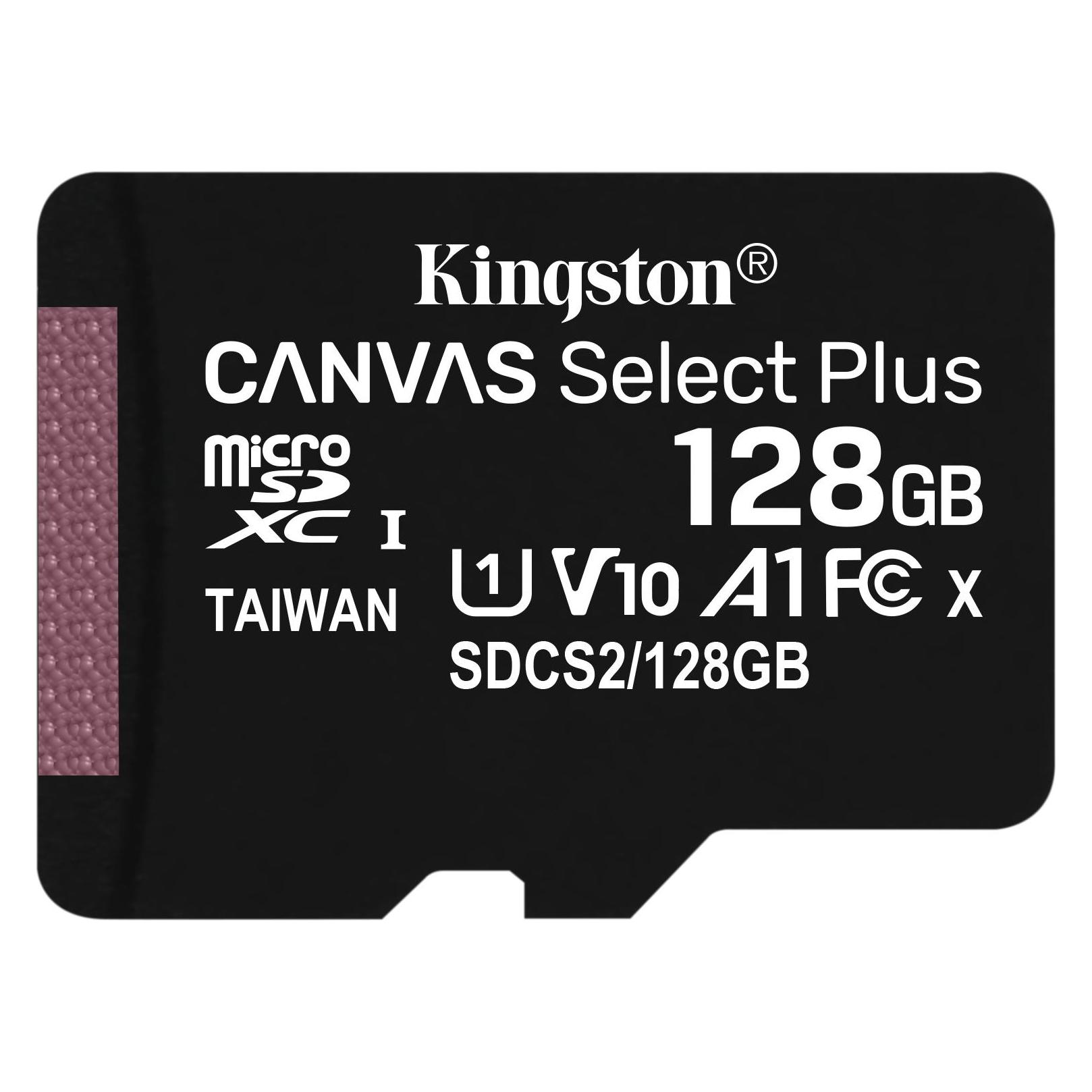 Kingston Canvas Select Plus (128 GB, microSDXC, U1, UHS-I) (SDCS2/128GB)