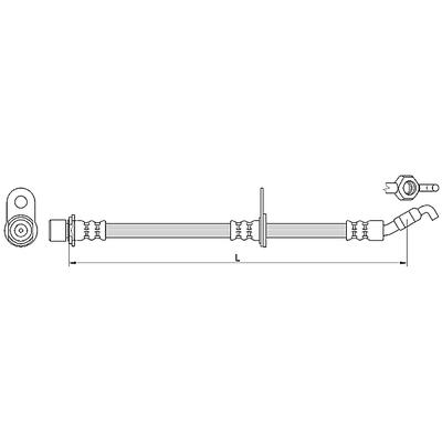 METZGER AUTOTEILE Bremsschlauch 4110621 für DAIHATSU
