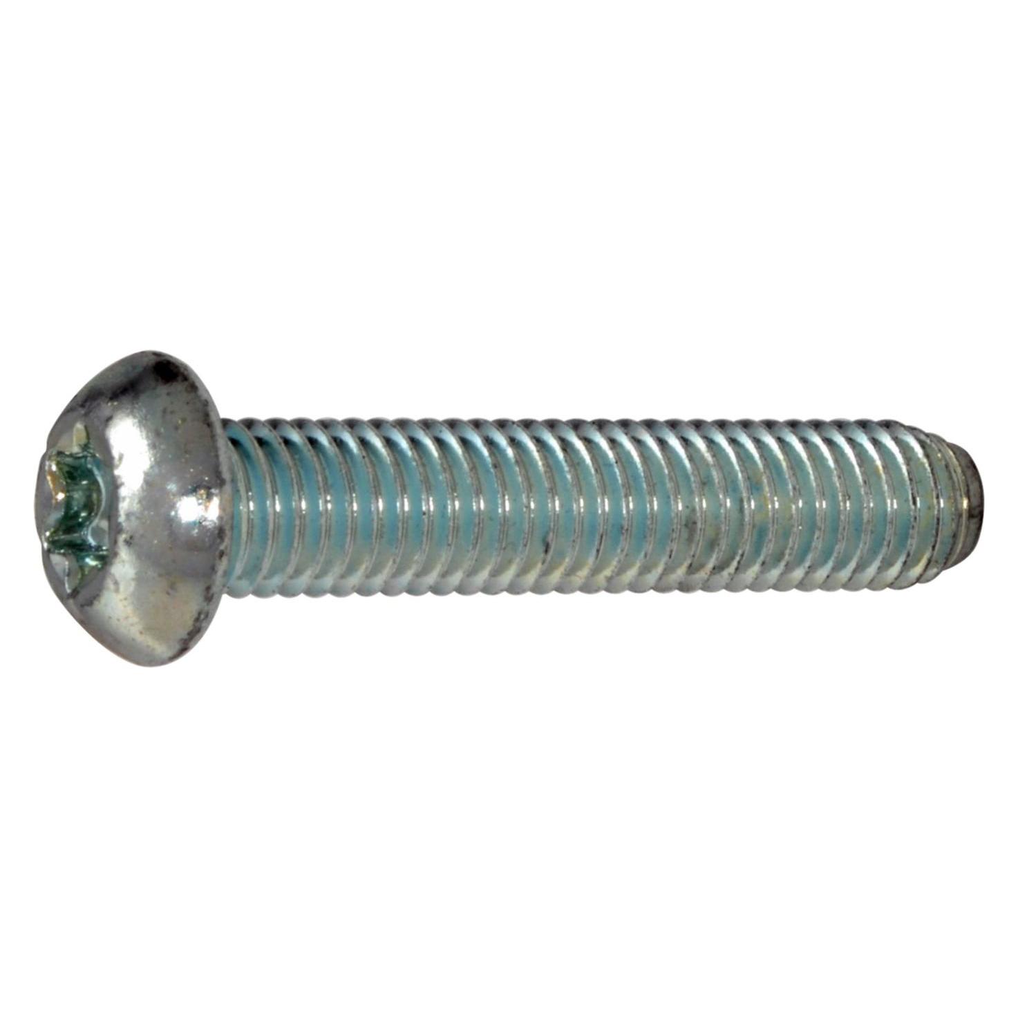 Bossard Viti per metallo testa bombata zincato blu filettato completamente M6x12 mm (1639366)