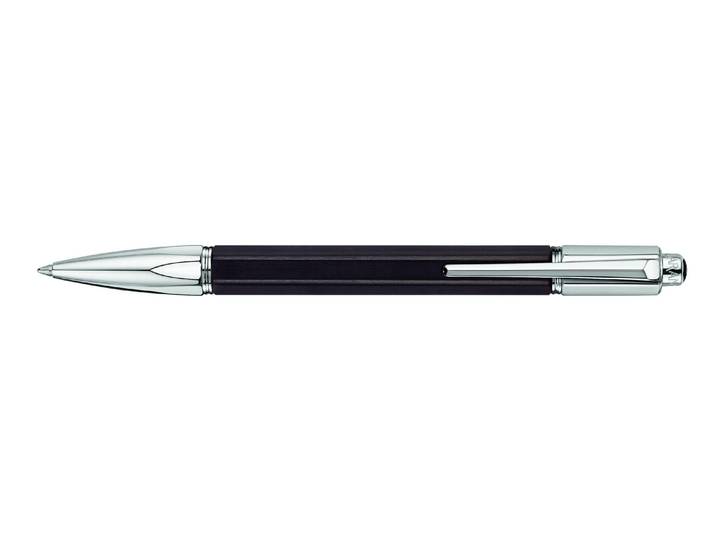 Kugelschreiber Caran d'Ache Varius, Caran , schwarz, Messing, Stifte, Kugelschreiber
