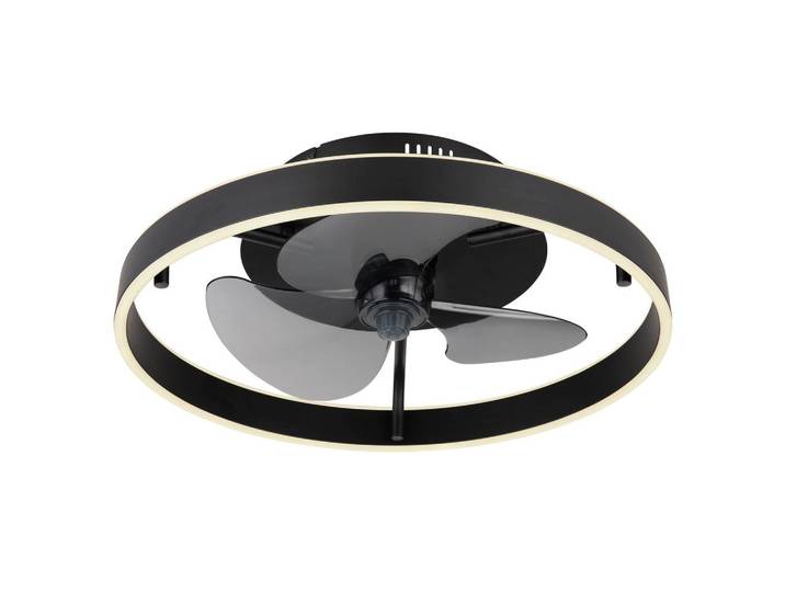 Deckenventilator Conway Schwarz Weiß D: 50 cm