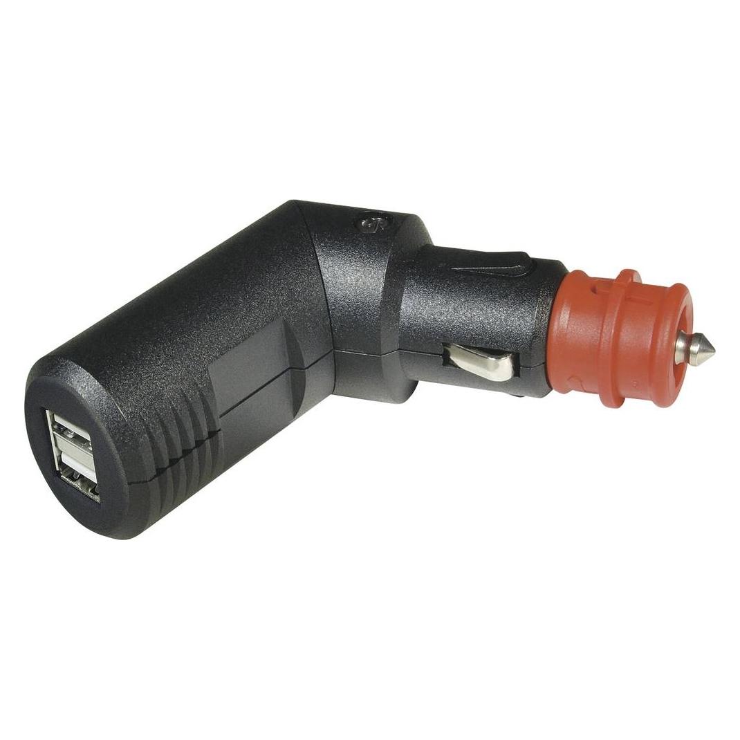 ProCar Winkelbarer 2fach USB Ladestecker (67302501)