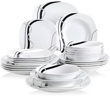 VEWEET Fiona Porcelain Dinnerware Set