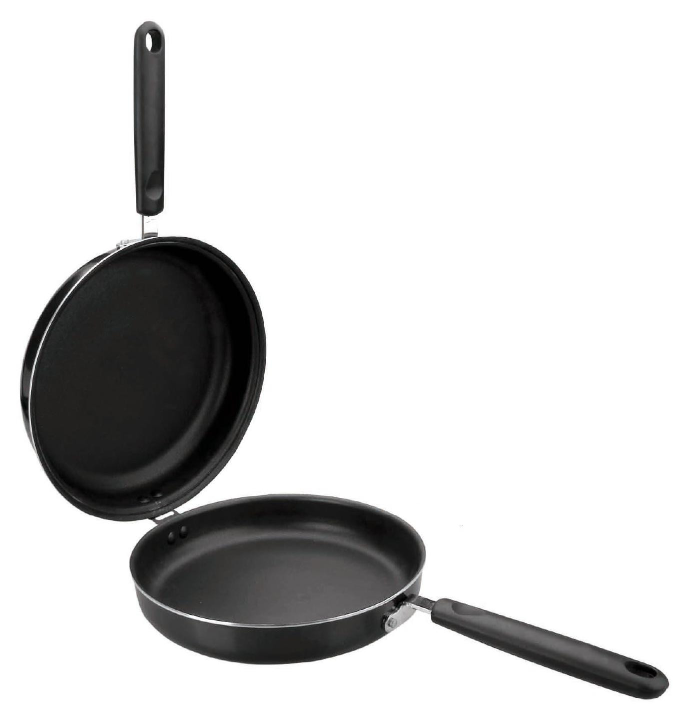 Ibili Indubasic Dubbele Tortilla Pan 14 cm, Aluminium, Geschikt voor Inductie, Antiaanbaklaag