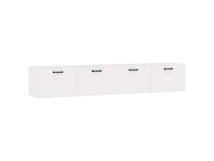 MNCVXAXG 2 Hängeschränke weiß 100 x 36,5 x 35 cm aus mehrschichtigem Holz Elegantes Design, 2 Fächer für Hängeschränke, einfache Montage, robust und stabil, feuchtigkeitsbeständig