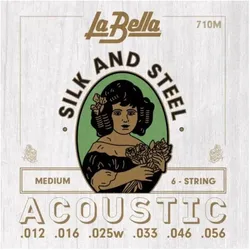 La Bella 710M Silk & Steel Med. 012/056 (6x, Gitarre, 0.06"), Saiten