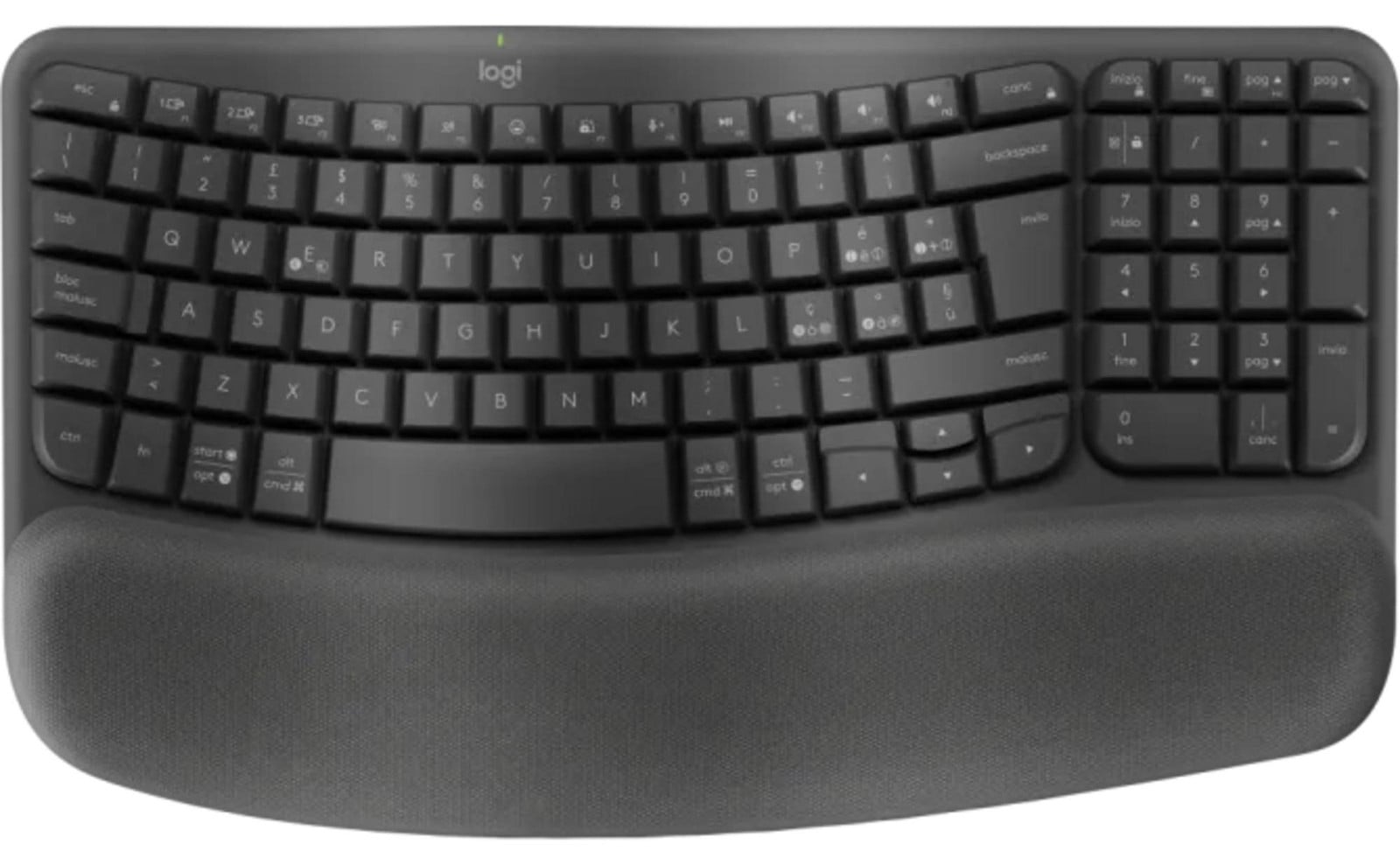Logitech Draadloos Toetsenbord RF Wireless + Bluetooth QWERTZ Grafiet