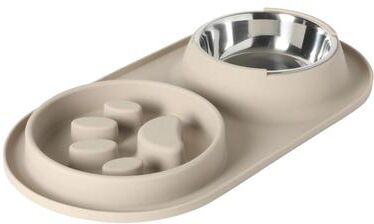 Gibson Home Silicone Slow Feeder with Removable Stainless Steel Bowl