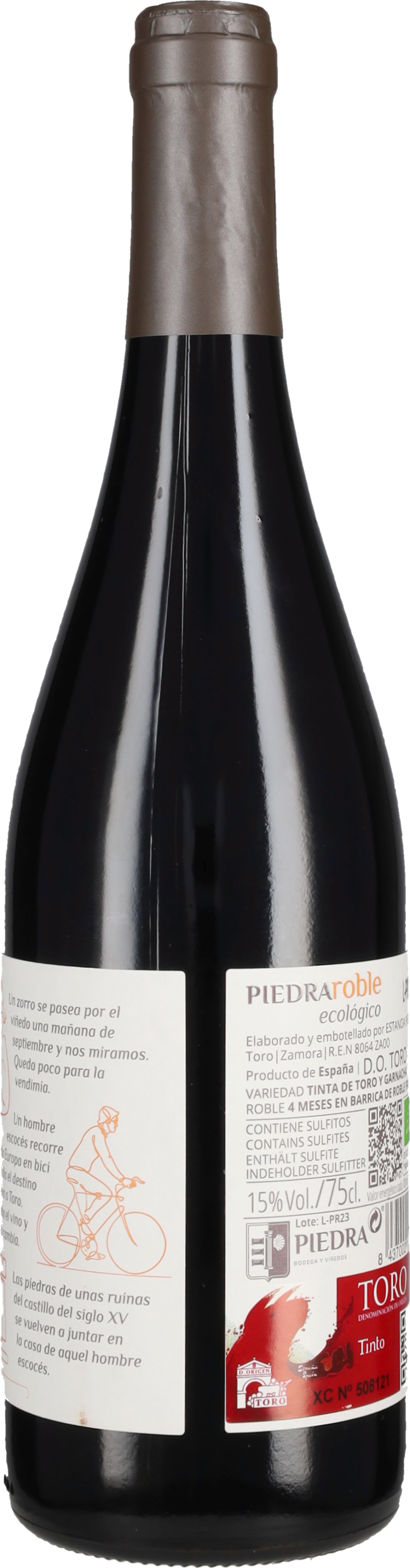 Bodegas Piedra Toro 'Roble Ecologico' 2023