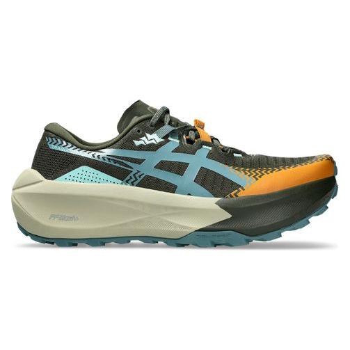 ASICS Trabuco Max 5 Trail-Schuhe, Khaki/Blau, Herren (45) (1011C164-200)