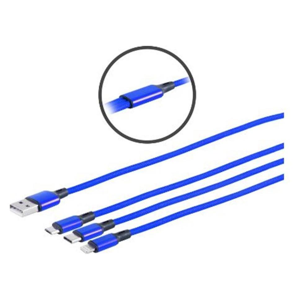MicroConnect USB-A adapter cable with (1.20 m, USB 3.2 Gen 1) (MC-USBA-3WAY)