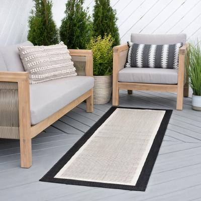 Alise Rugs Exo Coastal Border Indoor/Outdoor Area Rug