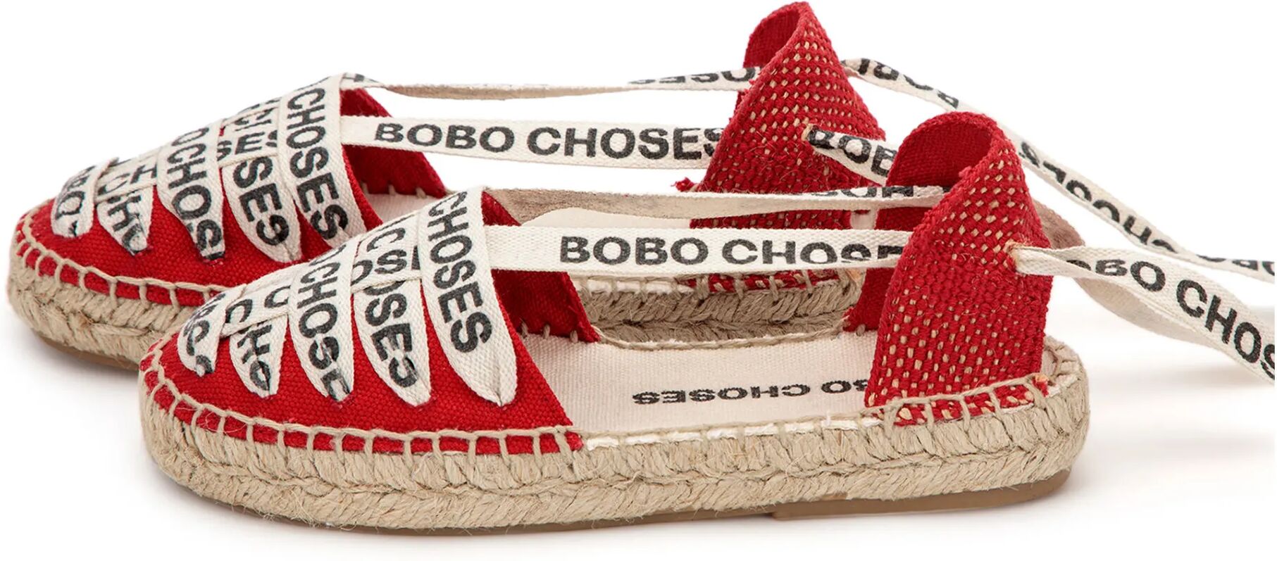 Bobo Choses Espadrilles Coton Bio Rouge 27