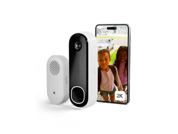 ARLO Sonnette 2\, Sonnette WiFi Extérieure sans Fil\, Vidéo 2K + Carillon