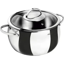 LACOR Pfanne mit Deckel BELLY Edelstahl 18/10 20x12 induktionsgeeignet 3,5L 79120
