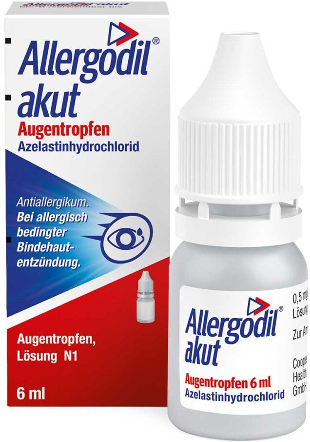Allergodil akut Augentropfen: Bei Pollenallergie, Heuschnupfen 6ml