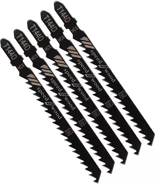 INF 5er-Pack Stichsägeblätter für Holz – T144D HCS für schnelles Schneiden Modell 12