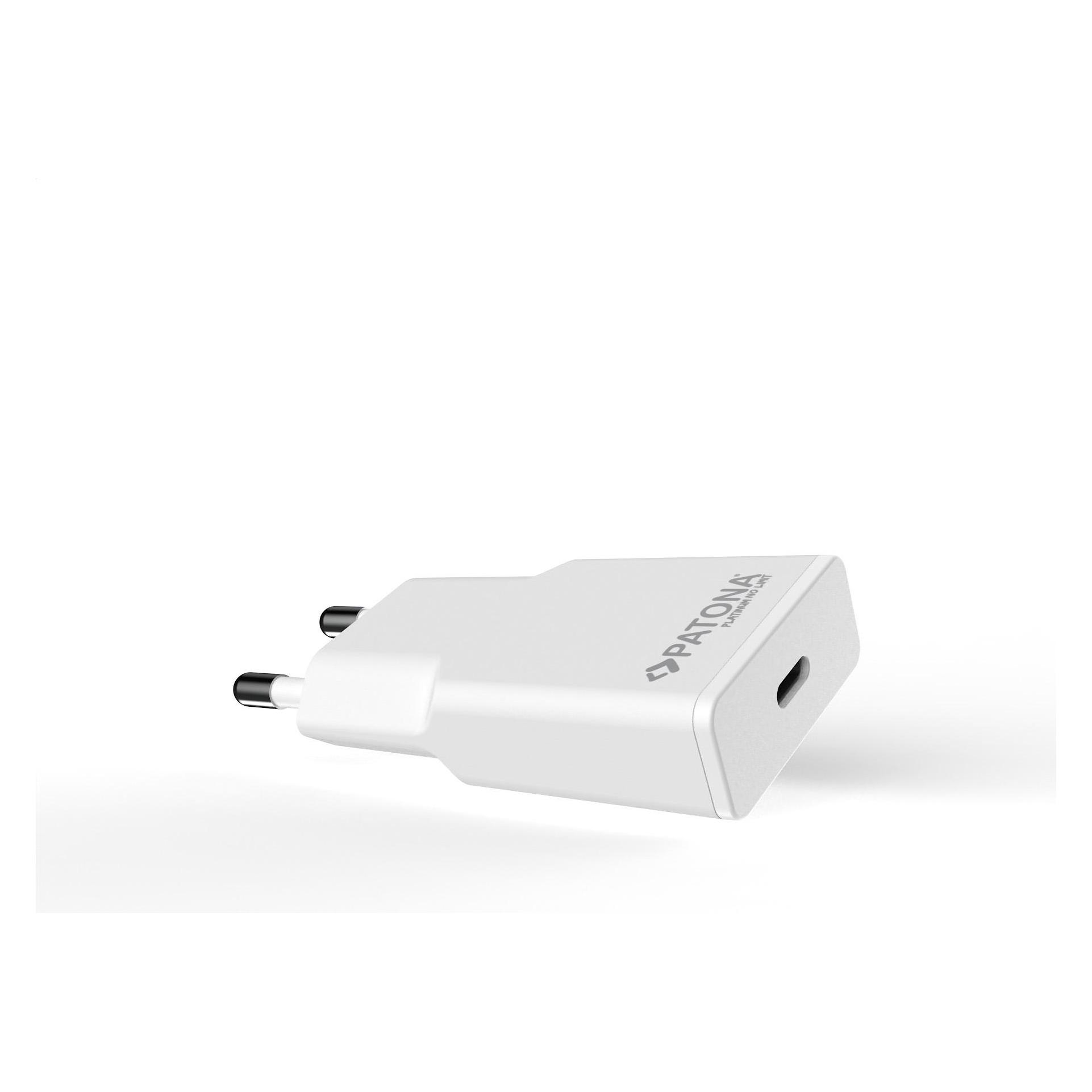 Patona GaN Flat PD 20W USB-C White (20 W, 1 Port) (2593)