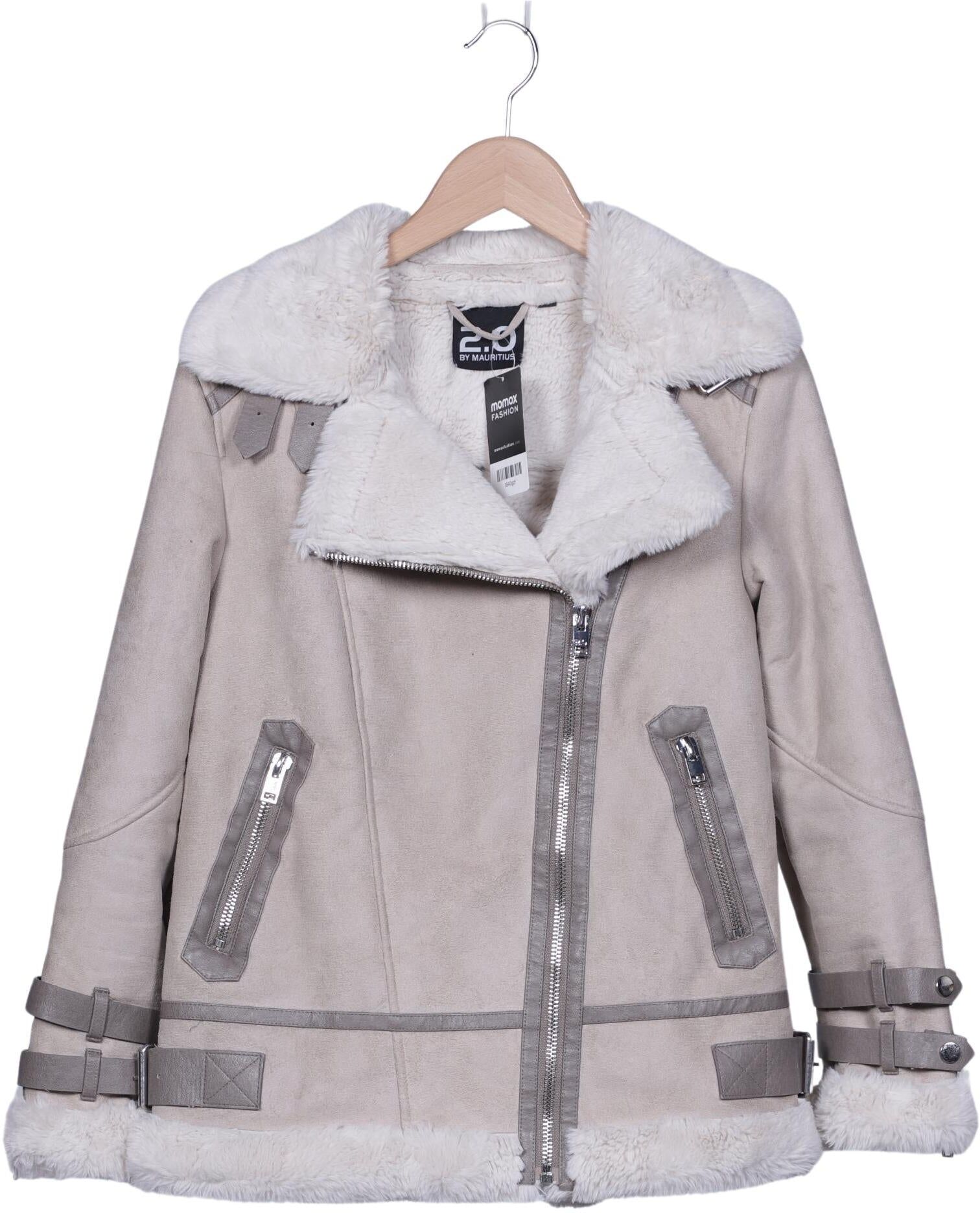 Mauritius Damen Jacke, Beige, Gr. XS, Synthetik - Second Hand