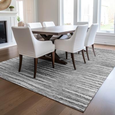 Addison Rugs Machine Washable Indoor/ Outdoor Chantille Jagged Stripes Rug