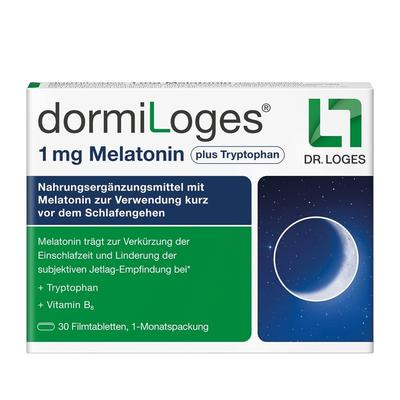 Dormiloges 1 mg Melatonin plus Tryptophan Filmtab. 30 St Filmtabletten