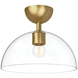 Elstead Lighting Jude Deckenleuchte Gold gebürstet mit Klarglas Alora Mood