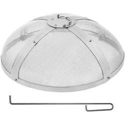 VEVOR Funkenfang für Feuerschalen φ686 x 185 mm Feuerstellengitter Funkenschutz Edelstahl Funkenhaube 2-mm-Maschenlöcher Feuerschale Funkenschutzhaube Ideal für Feuerstellen Feuerschalen und Kaminen