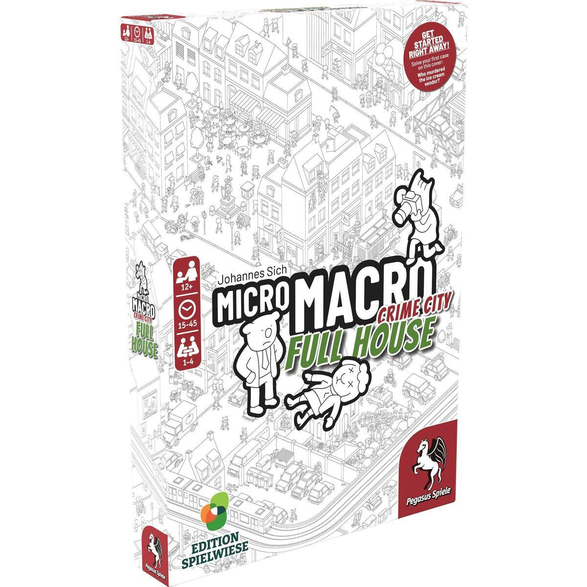 Asmodee MicroMacro: Crime City - Full House bordspel voor 10 jaar en ouder