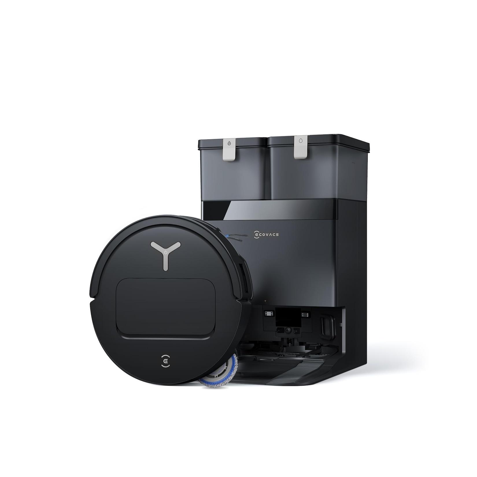ECOVACS DEEBOT T50 Omni Gen3 Saugroboter mit Wischfunktion (25.000 Pa Saugleistung, AIVI 3D 3.0, TruEdge 3D, D-ToF-LiDAR, Sensorfunktion, Wischfunktion, Absaugstation)